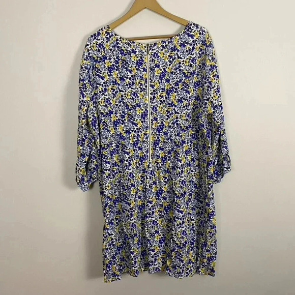 Old Navy Yellow and Blue Floral Shift Dress - Picture 8 of 11